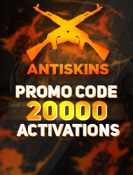 ANTISKINS | Promo Code x20000